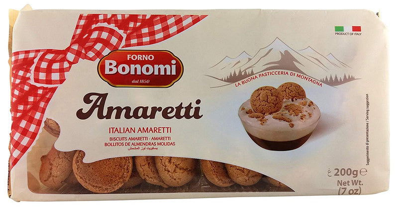 Amaretti Biscuits 200gm packet - Bonomi