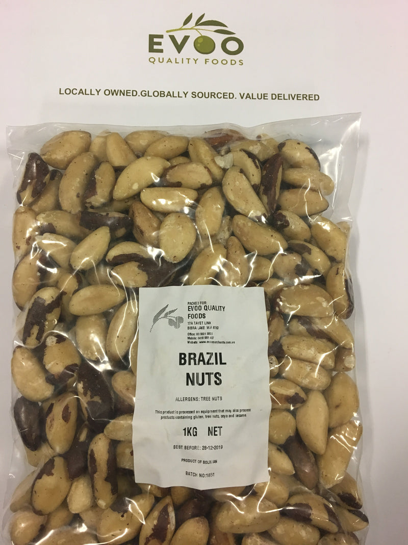 Brazil Nut Kernels 1kg Bags Evoo QF