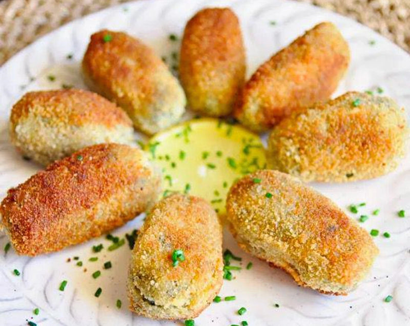 Croquettes Manchego and Leek (32g x 155pc) 5kg Frozen Picasso Bites (3 Day Pre Order)