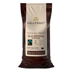 Callebaut Belgian Dark Chocolate Callets 70.5% 10kg Cocoa bag
