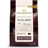 Dark Chocolate Callets Belgian 70.5% Cocoa Callebaut 2.5kg