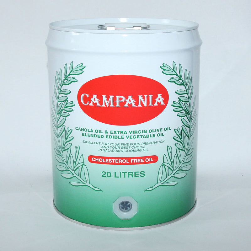 Oil (Blend of Canola Oil and Extra Virgin Olive Oil ) 20lt Drum Campania