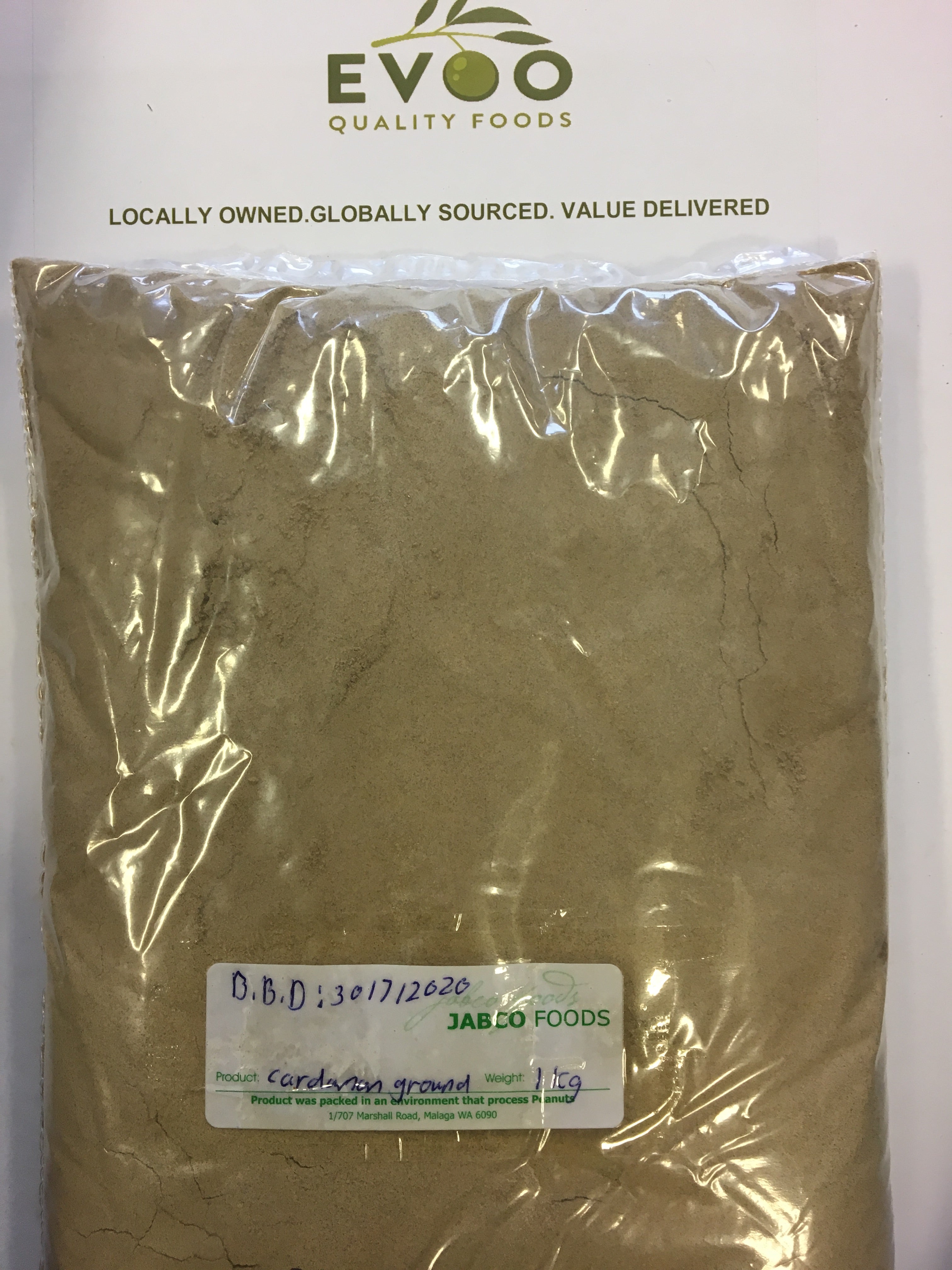 Cardamom Ground 1kg Bag Evoo QF