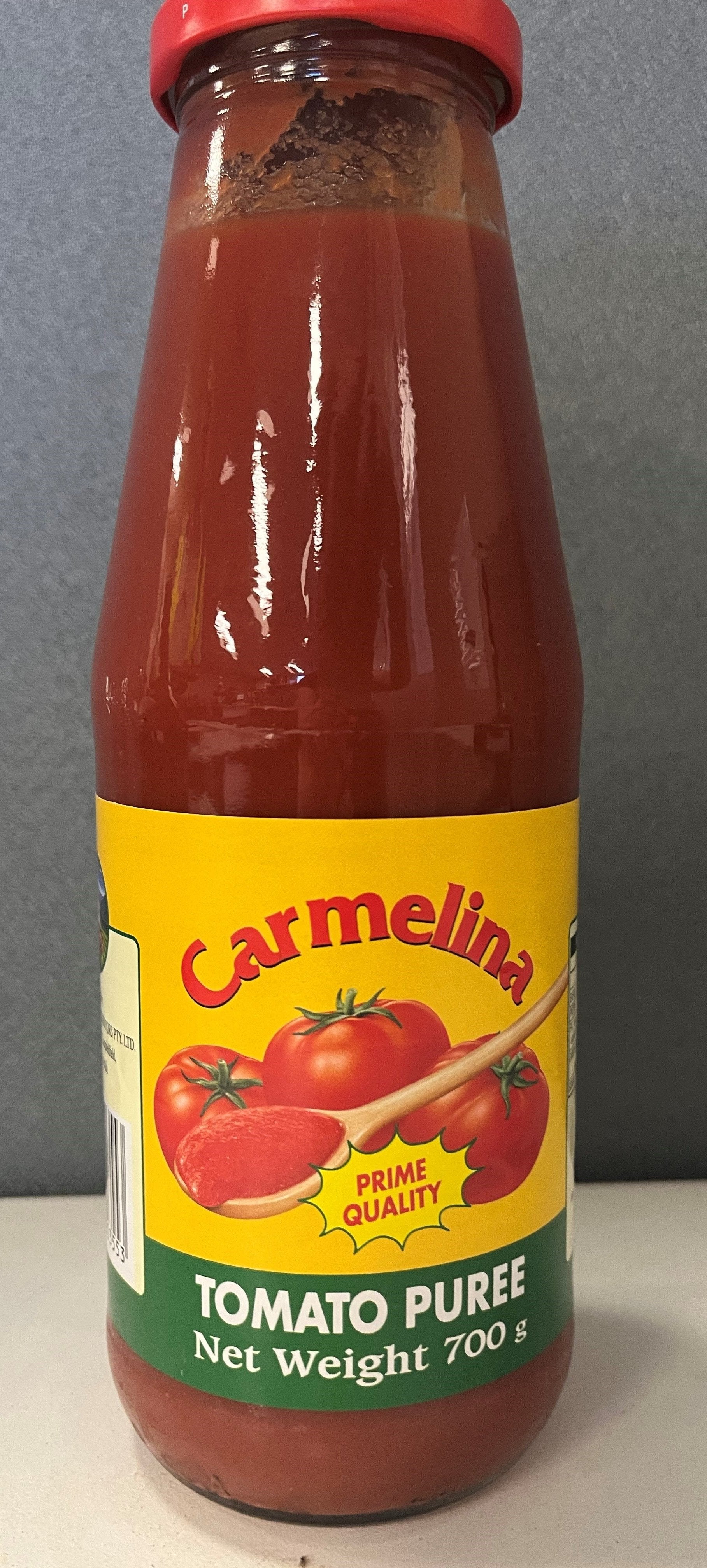 Tomato Puree Bottle  700g x 12 (Carton) Carmelina