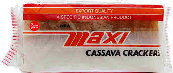 Cassava Crackers 250g Pkt Maxi (Red & White)