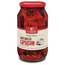 Capsicum Chargrilled 2kg (Peppers) Jar Sandhurst