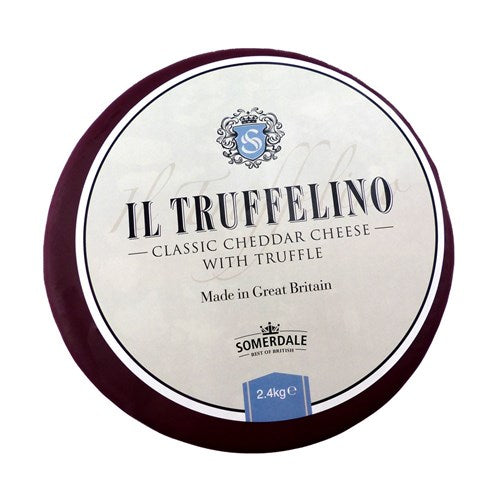 Classic Cheddar Cheese with Truffle 2.4kg Il Truffelino Somerdale (Red Waxed)