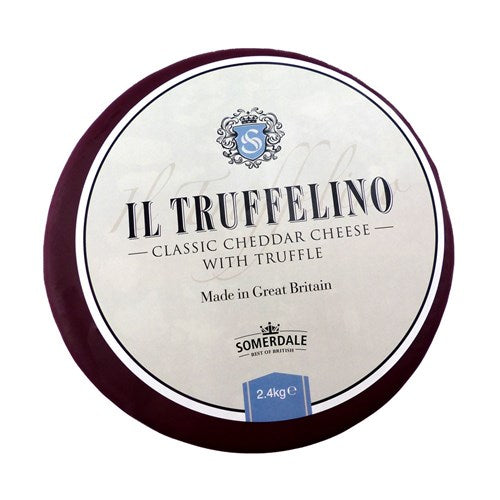 Classic Cheddar Cheese with Truffle 2.4kg Il Truffelino Somerdale (Red Waxed) (D)