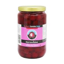 Cherries Maraschino on stem 1.8kg Jar Sandhurst