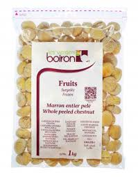 Chestnuts Whole Frozen 1kg (No Skin) Boiron