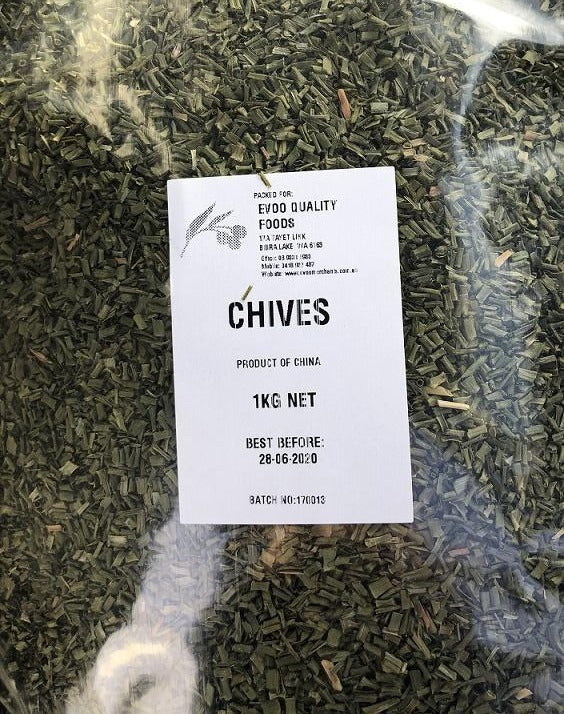 Chives 1kg Bag Evoo QF (D)