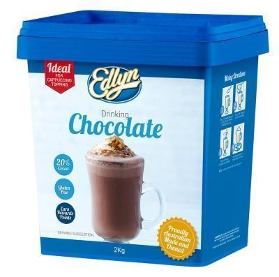 Chocolate Drinking 2kg Tub Edlyn