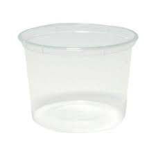 Clear Container Round 450ml (16oz) 500 Carton