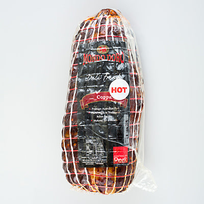 Coppa Whole Mild GF RW Priced per kg, approx 1kg Mondo Doro (Pre Order) (D)