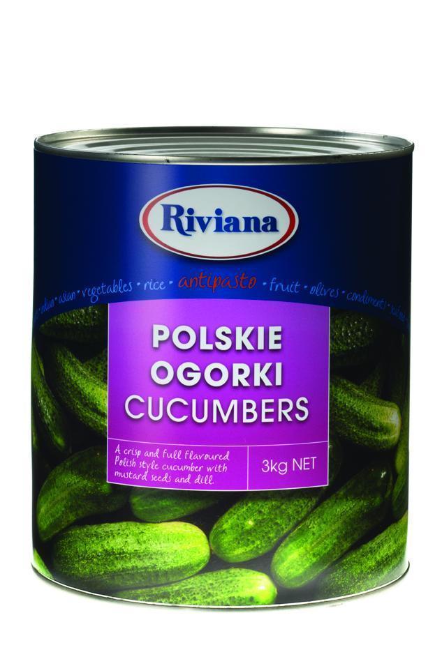 Polski Ogorki Cucumbers A9 Tin Riviana