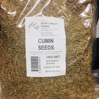 Cumin Seeds 1kg Bag Evoo QF