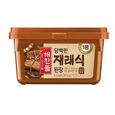 Korean Fermented Soy Bean Paste 1kg Doenjang (Brown Tub)