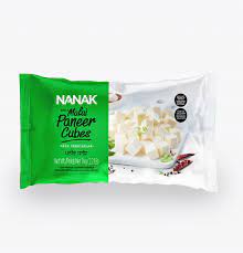 Paneer Cheese Diced 1kg Frozen Nanak