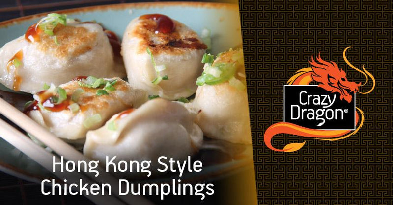 Hong Kong Style Chicken Dumpling - Crazy Dragon 6 x 1kg Carton