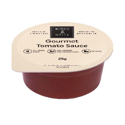 Tomato Sauce Gourmet Portion Control 120 x 25gm Birch  & Waite