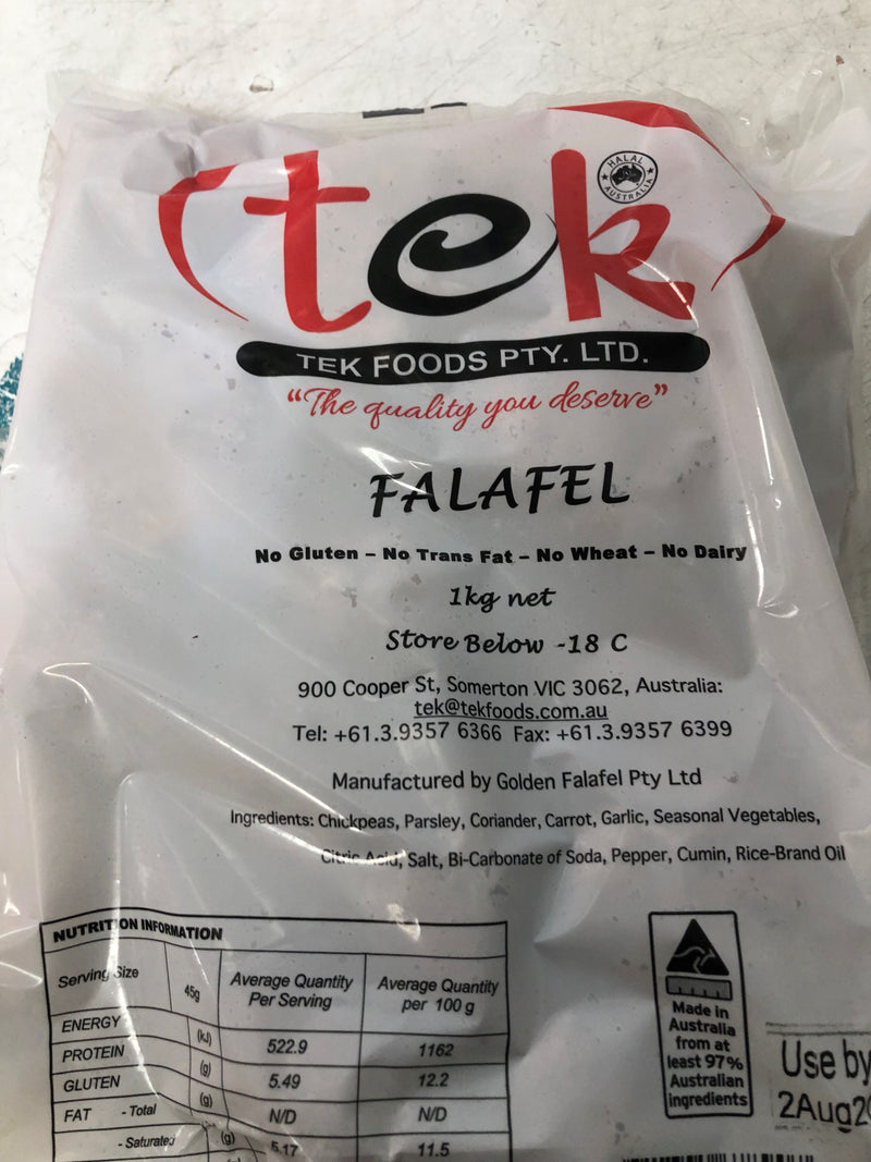 Falafel 1kg Bag Tek (2 Day Pre Order) (D)
