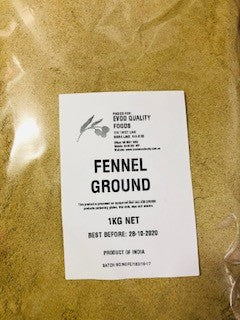 Fennel Powder / Ground 1kg Evoo QF (4 Day Pre Order)