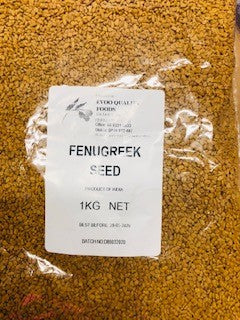 Fenugreek Whole Seeds 1kg Bag Evoo QF (Pre Order)