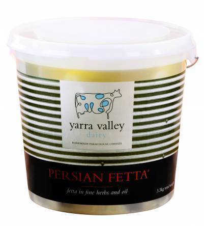 Feta Cheese Persian 3.1kg Tub Yarra Valley Dairy