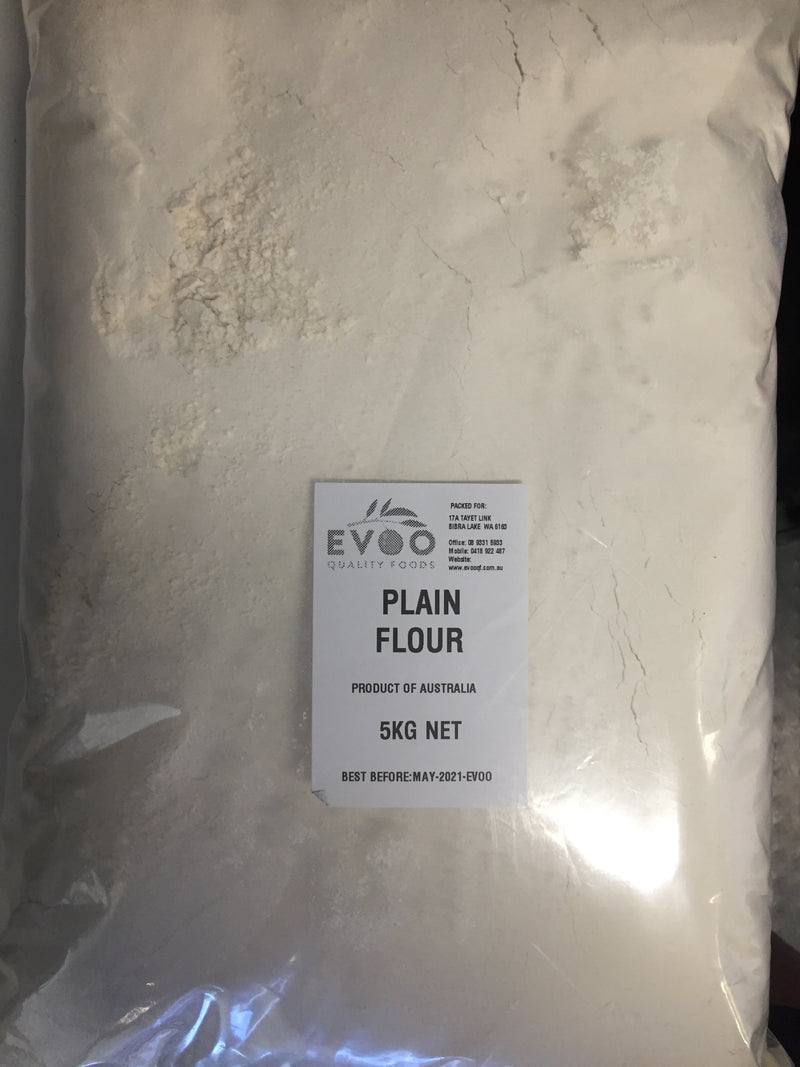 Plain Flour 5kg bag Evoo QF