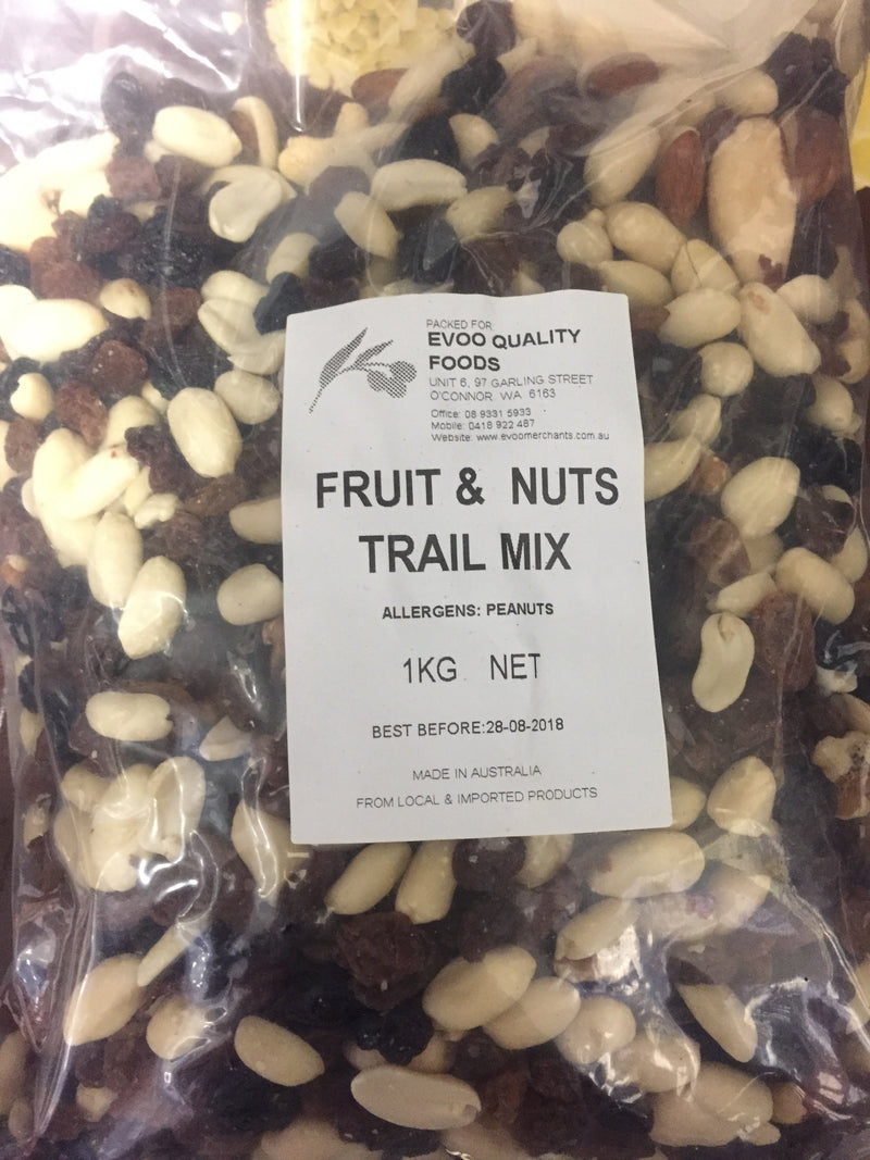 Fruit & Nut Mix Trail Mix Dried 1kg Bag