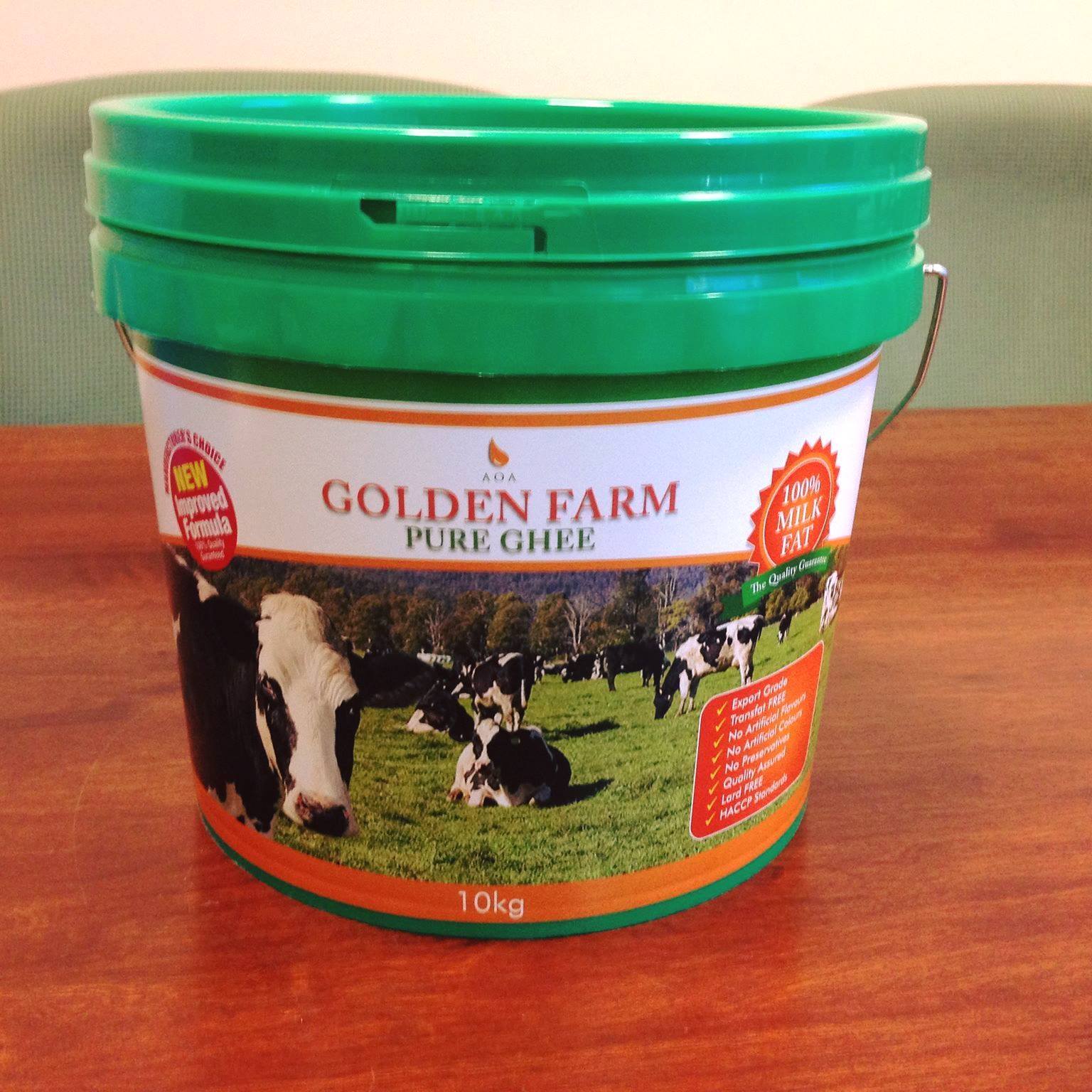 Pure Ghee 10kg - Golden Farm – Evoo Quality Foods