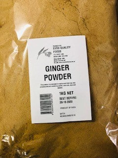 Ginger Powder / Ground 1kg Bag Evoo QF