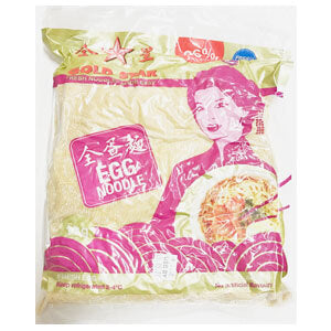 Fresh Fine Egg Noodle 1kg Frozen Golden Star (pre order 2 days)