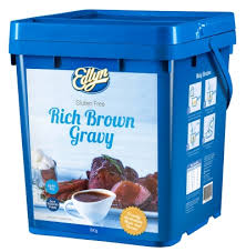 Rich Brown Gravy Mix Gluten Free 8kg Tub Edlyn (Blue Tubs)