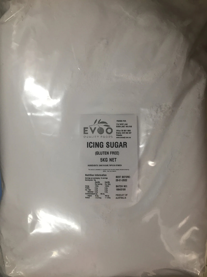Icing Sugar 5kg Bag Evoo QF