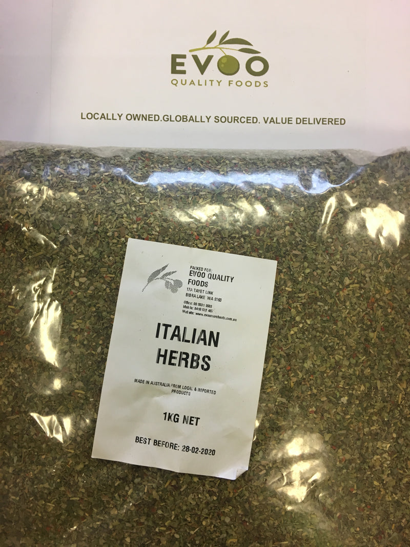 Italian Herbs 1kg Bag Evoo QF