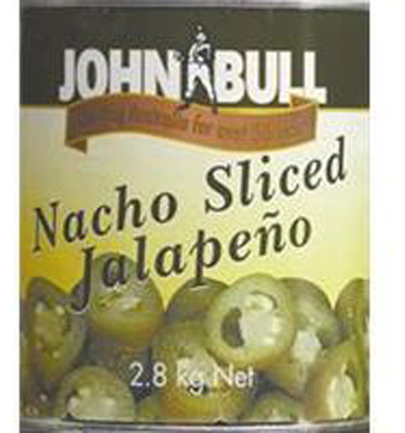 Jalapenos Nacho Sliced A10 Tin John Bull