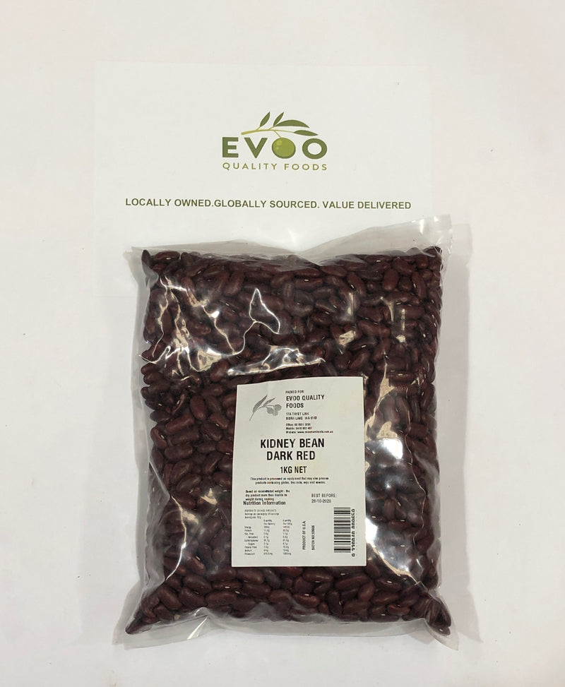 Red Kidney Beans Dried 1kg Bag Evoo QF (D)