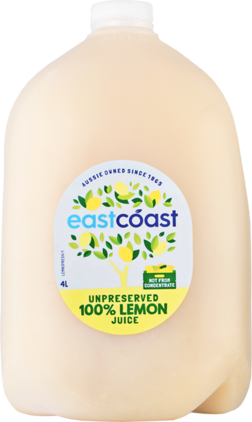 Lemon Juice Frozen 4lt (Pre Order) East Coast