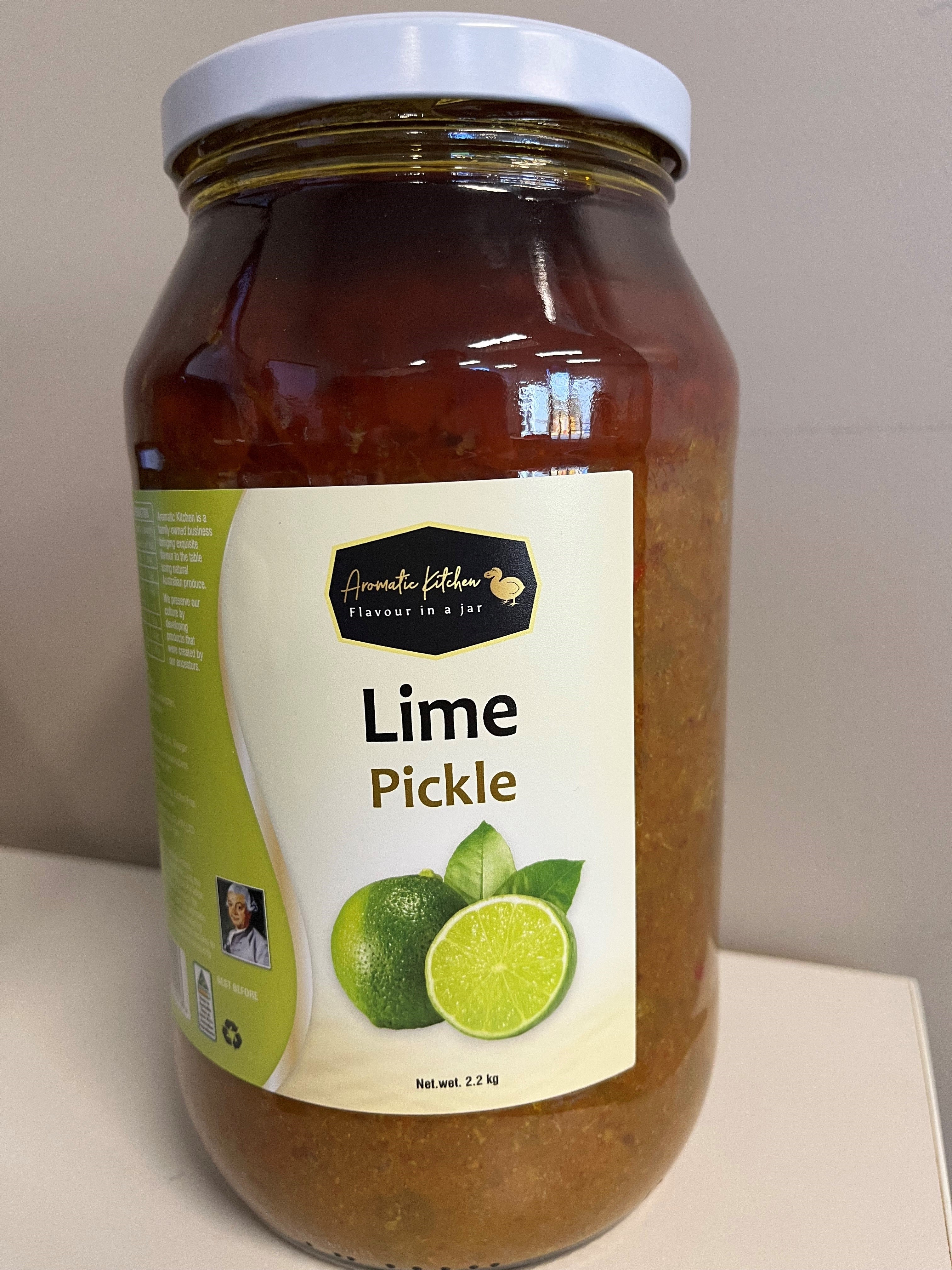 Lime Pickle 2.2kg Jar (Glass) Aromatic Kitchen