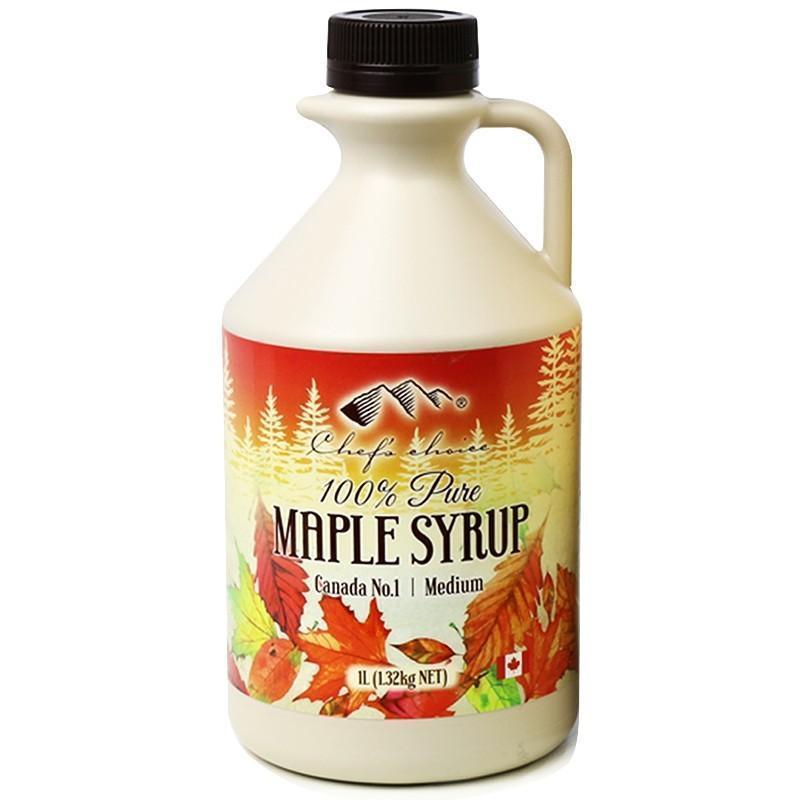 Maple Syrup 100% Pure 1lt Bottle Chef's Choice