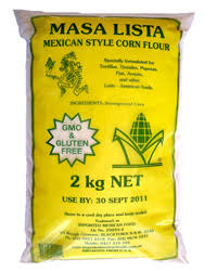 Mexican Masa Corn Flour 2kg Bag GMO & Gluten Free Masa Lista