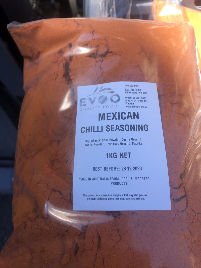 Mexican Style Chilli Seasoning 1kg Evoo QF