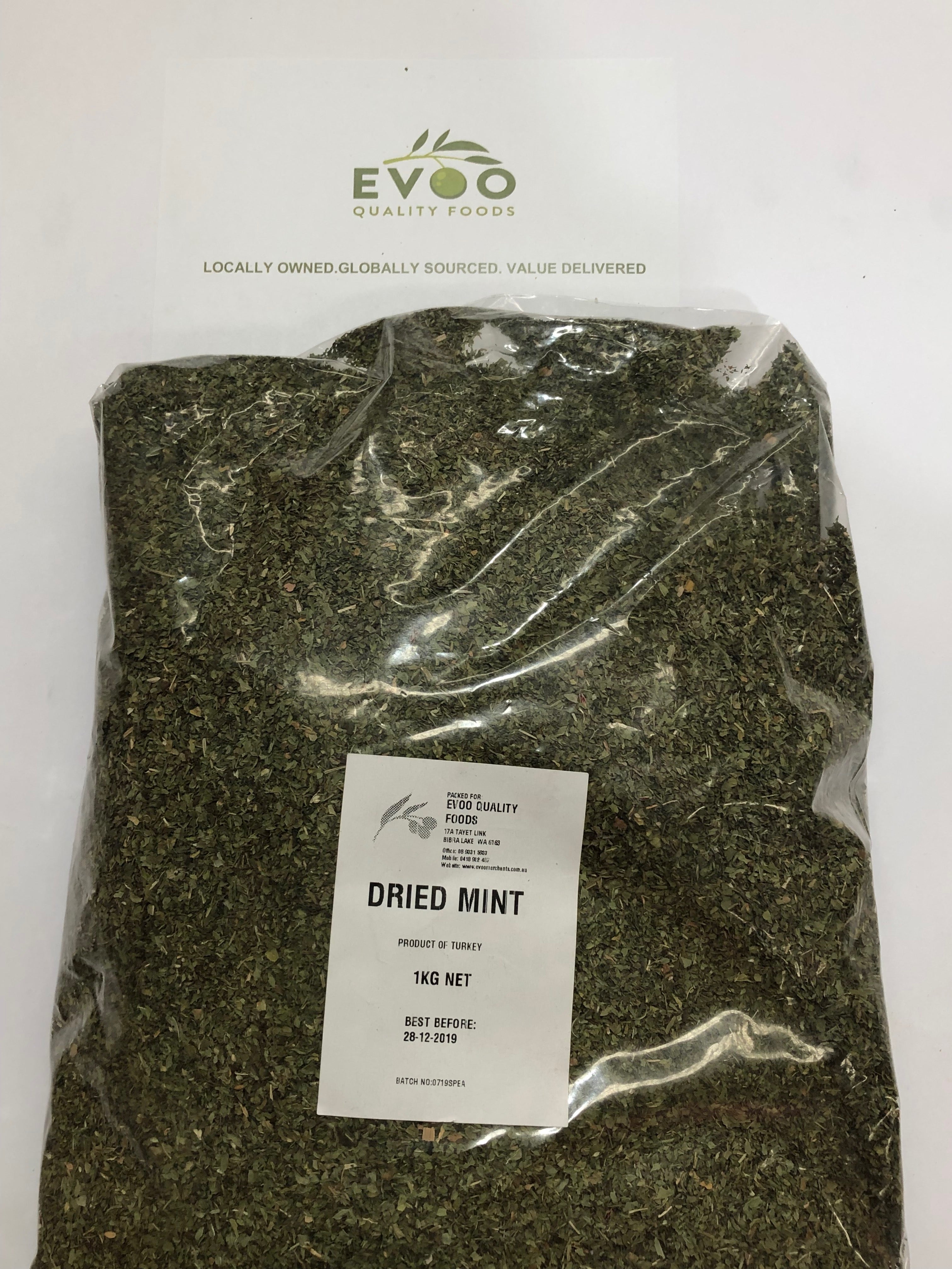 Mint Dried Flakes 1kg (Pre Order)