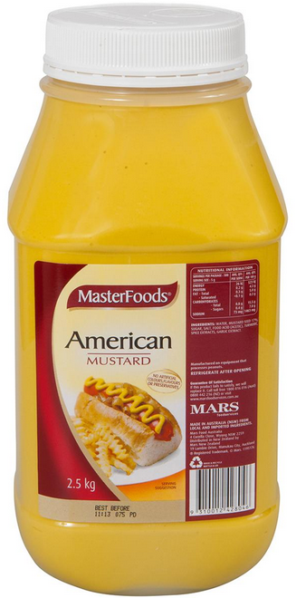 American Mustard 2.5kg Masterfoods