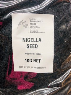 Black Nigella Seeds (Cumin) 1kg Bag Evoo QF