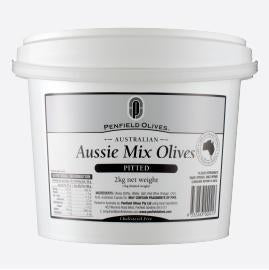 Olives Aussie Mix Pitted 10kg tub Penfields - Australian Grown