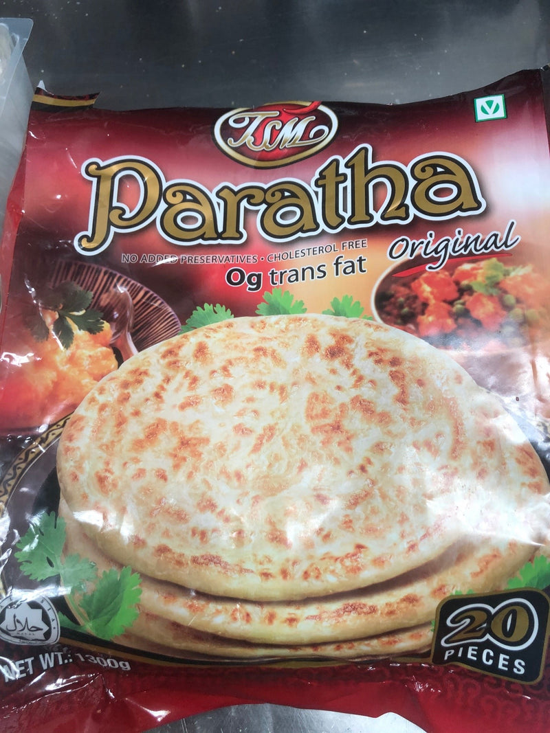 Roti Paratha Original (Uncooked) 6pkts x 20pc Carton Frozen TSM