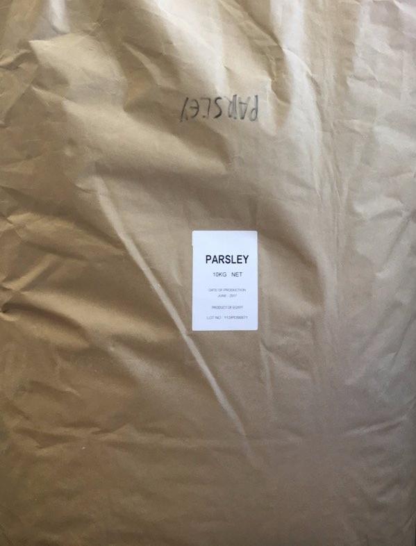 Parsley Chopped 10kg Bulk Bag (Pre Order)