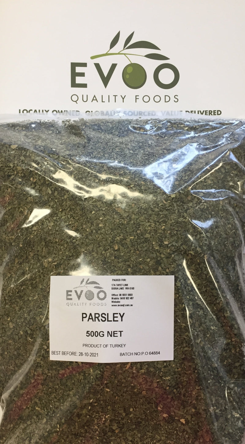 Parsley Flakes Dried 500g Evoo QF